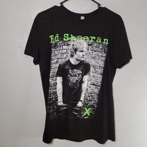 Ed Sheeran Mens Band T-shirt X World Tour Black Short Sleeve Crewneck M